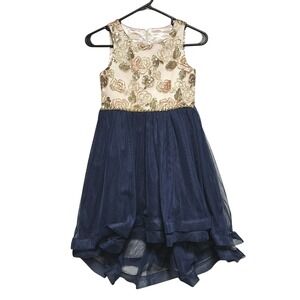 AMERICAN PRINCESS Girls SZ 10‎ Fancy Tiered Sleeveless Beaded Sequin Dress